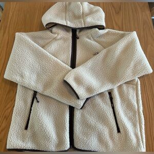 Aritzia Polartec Thermal Pro Raglan Zip Hoodie Color Mullein/Rich Mocha Brown XL